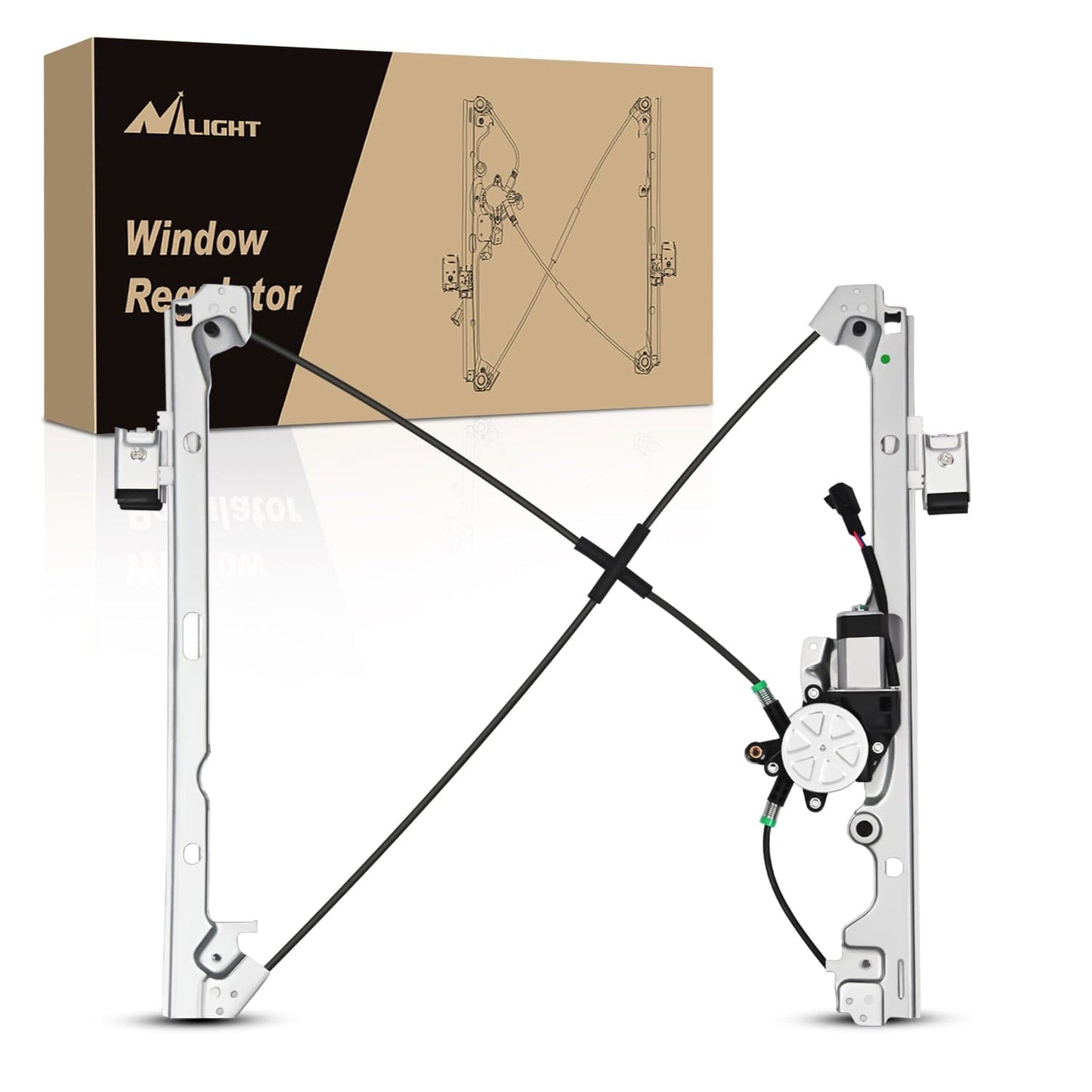 Window Regulator 741-443 Power Window Regulator Front Passenger with Motor Compatible with Chevrolet Silverado 1500 2007-2013 Tahoe GMC Yukon Sierra 1500 2007 2008 2009 2010 2012 2013