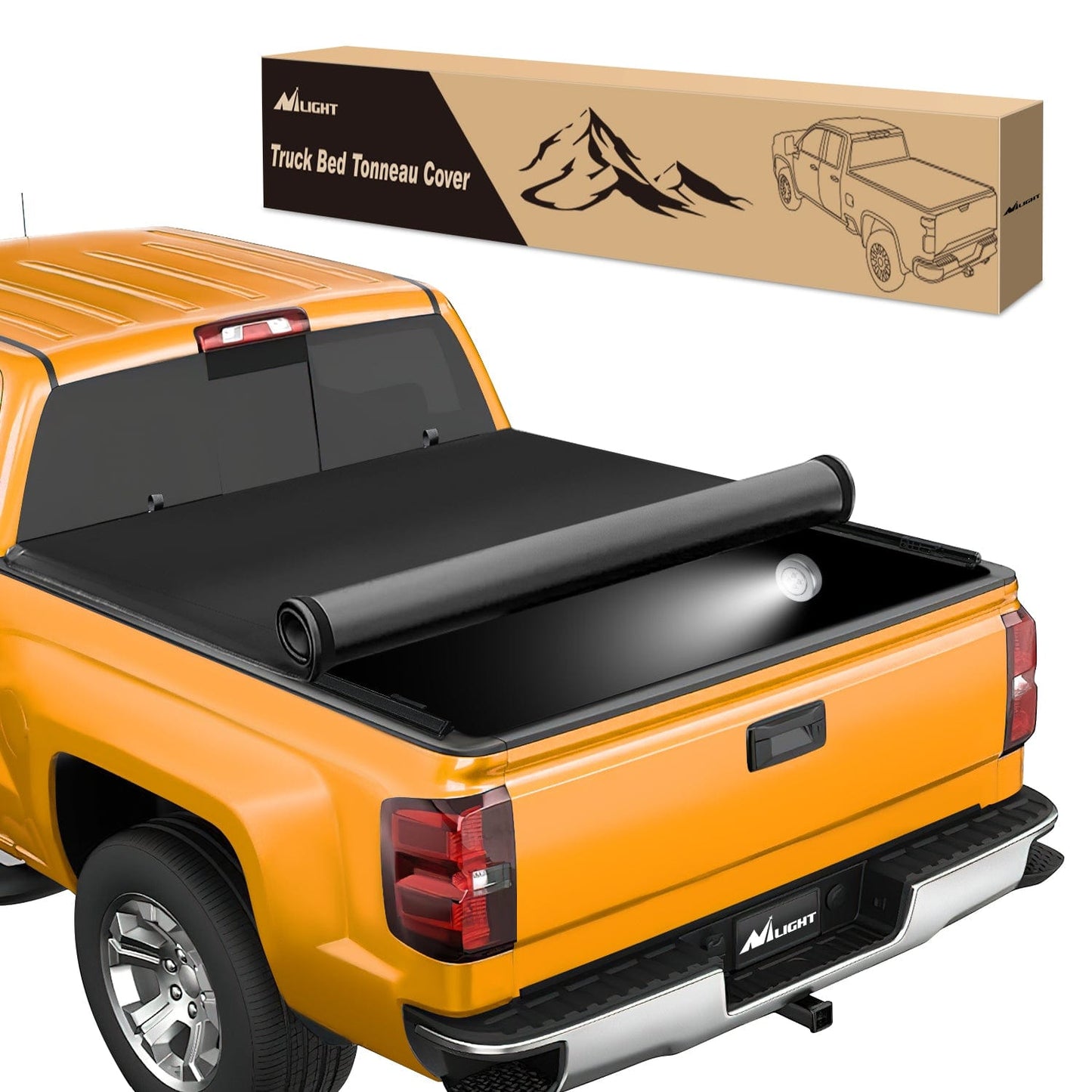 Trunk Bed Cover 5.8ft Soft Roll Up Truck Bed Cover for Chevy Silverado / GMC Sierra 1500 2019 2020 2021 2022 2023