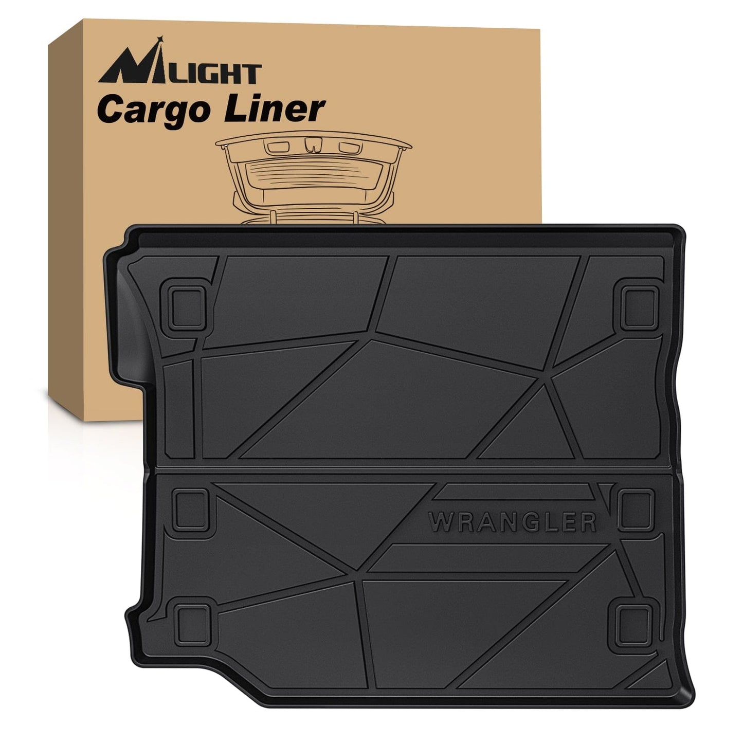 Cargo Mats 2018 2019 2020 2021 2022 2023 2024 2025 Jeep Wrangler JL Unlimited 4 Door (Not for JK or 4XE) Cargo Mats Subwoofer