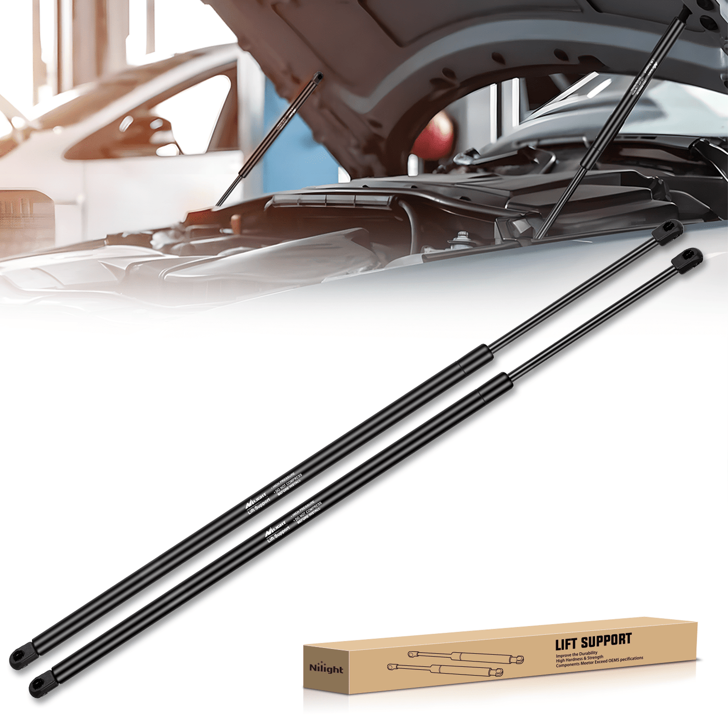 Lift Supports 2 PCS Lift Support Struts Replacement for Toyota Camry 2007 2008 2009 2010 2011 Front Hood Gas Springs Shock Rods