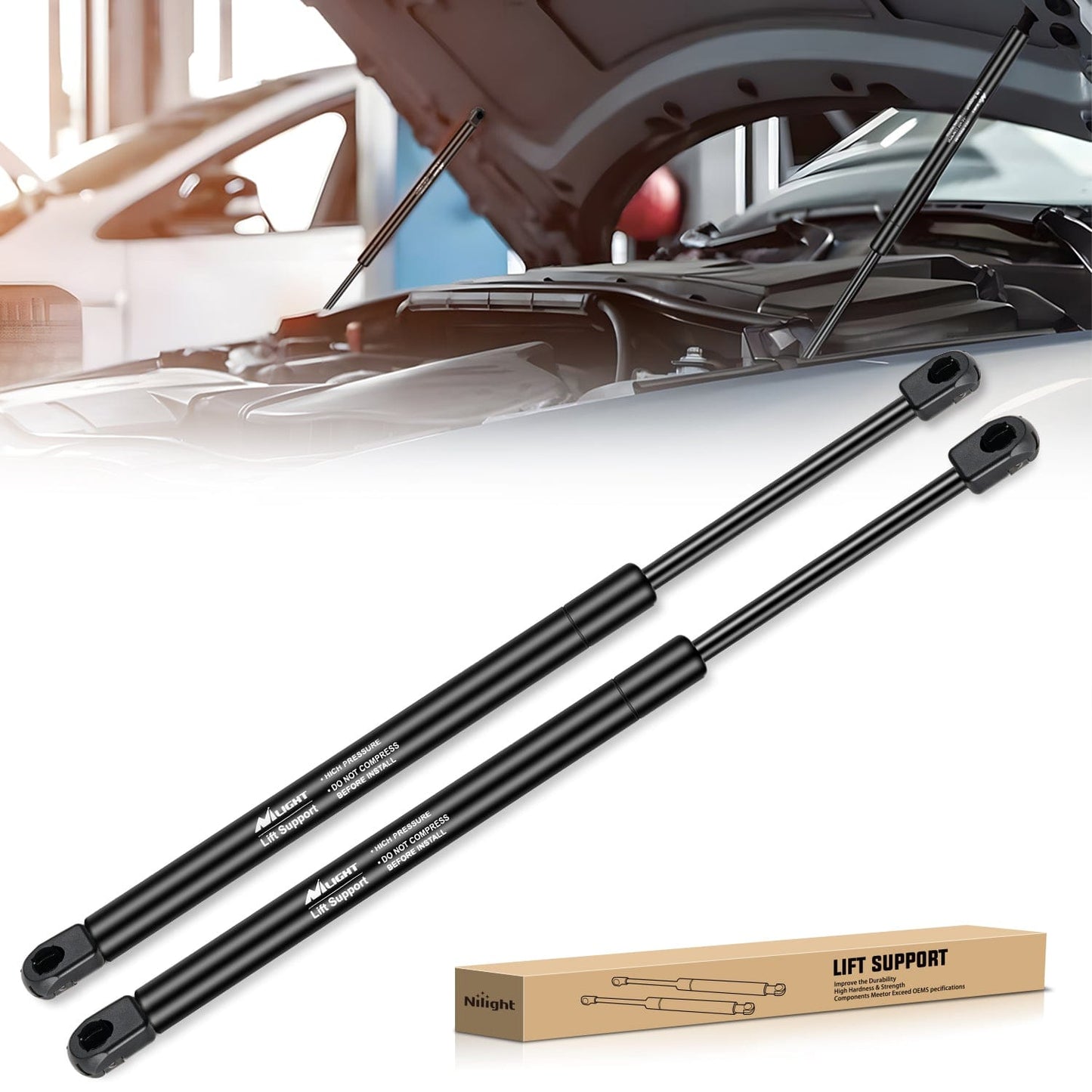 Lift Supports 2 PCS Lift Support Struts Replacement for Dodge Ram 2500 3500 4500 2010 2011 2012 2013 2014 2015 2016 2017 Front Hood Gas Springs Shock Rods