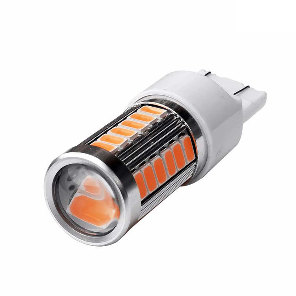 Yellow 3157 Car Reverse Light Backup 33-SMD LED Bulb Lamp Car Turn Signal Headlights - Top Tuning Boost