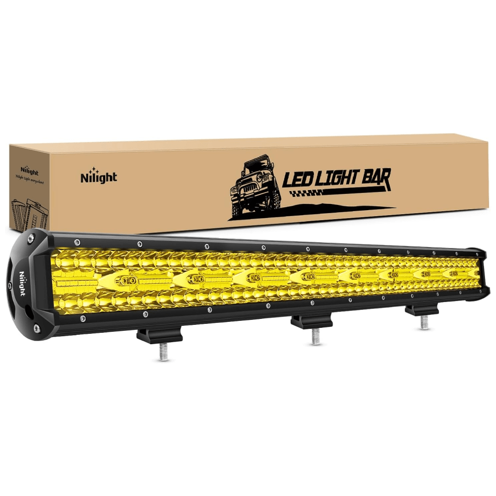 26 Inch 540W 50000LM Triple Row Amber Spot Flood LED Light Bar Light Bars - Top Tuning Boost