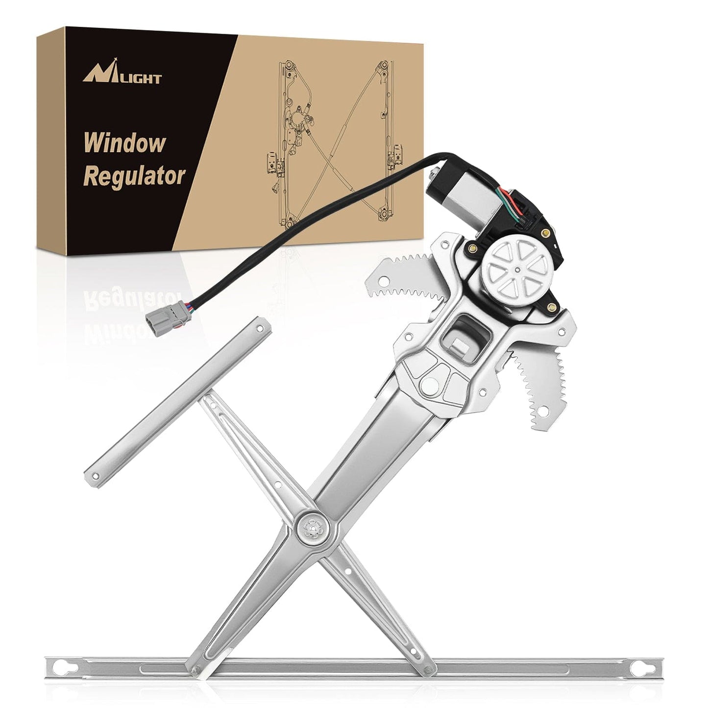 Window Regulator 741-950 Front Left Window Regulator with Motor, Compatible with 1997 1998 1999 2000 2001 Honda CR-V, Power Window Lift Motor Assembly, Driver Side, OE Replacement