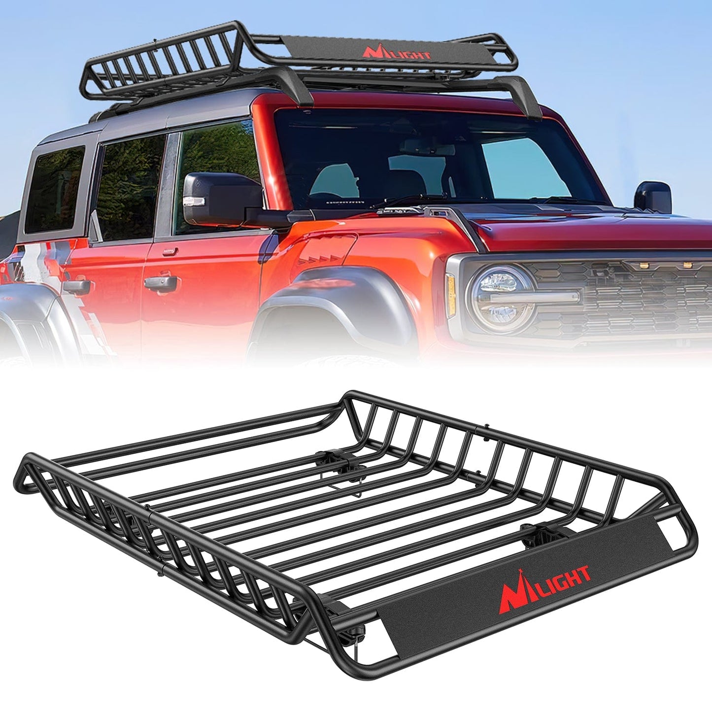 Accessories 51 x 36 x 5in Universal Roof Rack Cargo Basket