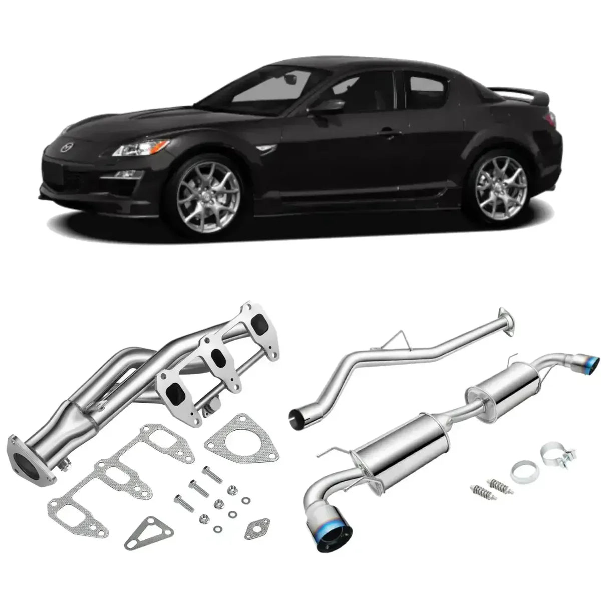 Exhaust Headers for 2004-2011 Mazda RX8 1.3L