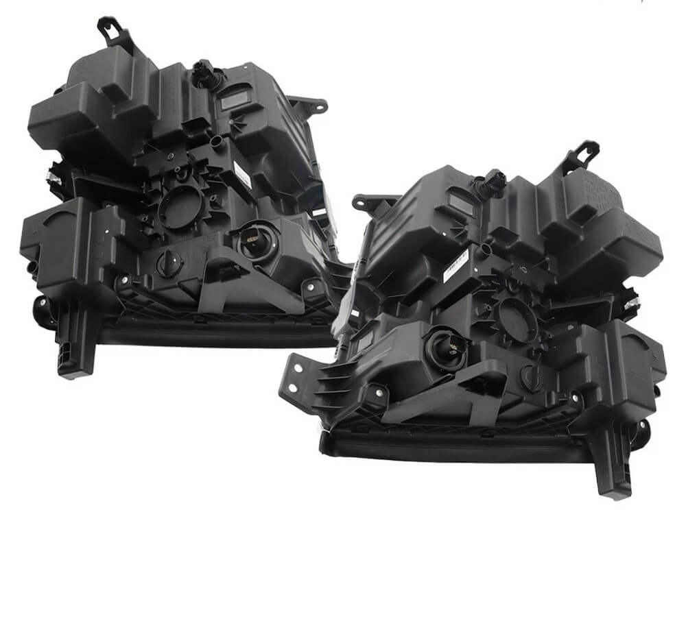 2019–2021 Chevy Silverado 1500 LED Headlight Assembly Pair Chrome Housing