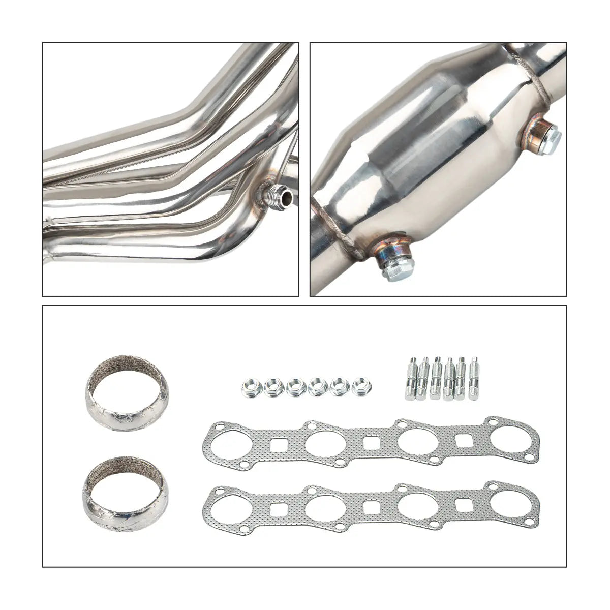 Ford 5.4L V8 Exhaust Header – Fits F-150/F-250 1999–2004, O2/EGR Compatible