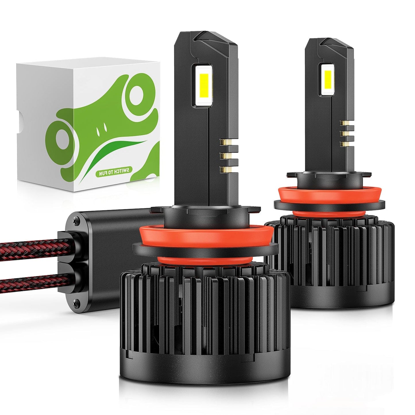 H11 Headlight Bulbs E20 Series 50W 10000LM 6000K IP67 | 2 BULBS Headlights - Top Tuning Boost