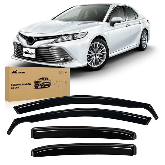 Rain Guards Window Rain Guards for Toyota Camry 2018 2019 2020 2021 2022 2023 2024 Vent Window Visors, Window Deflectors-4PCS
