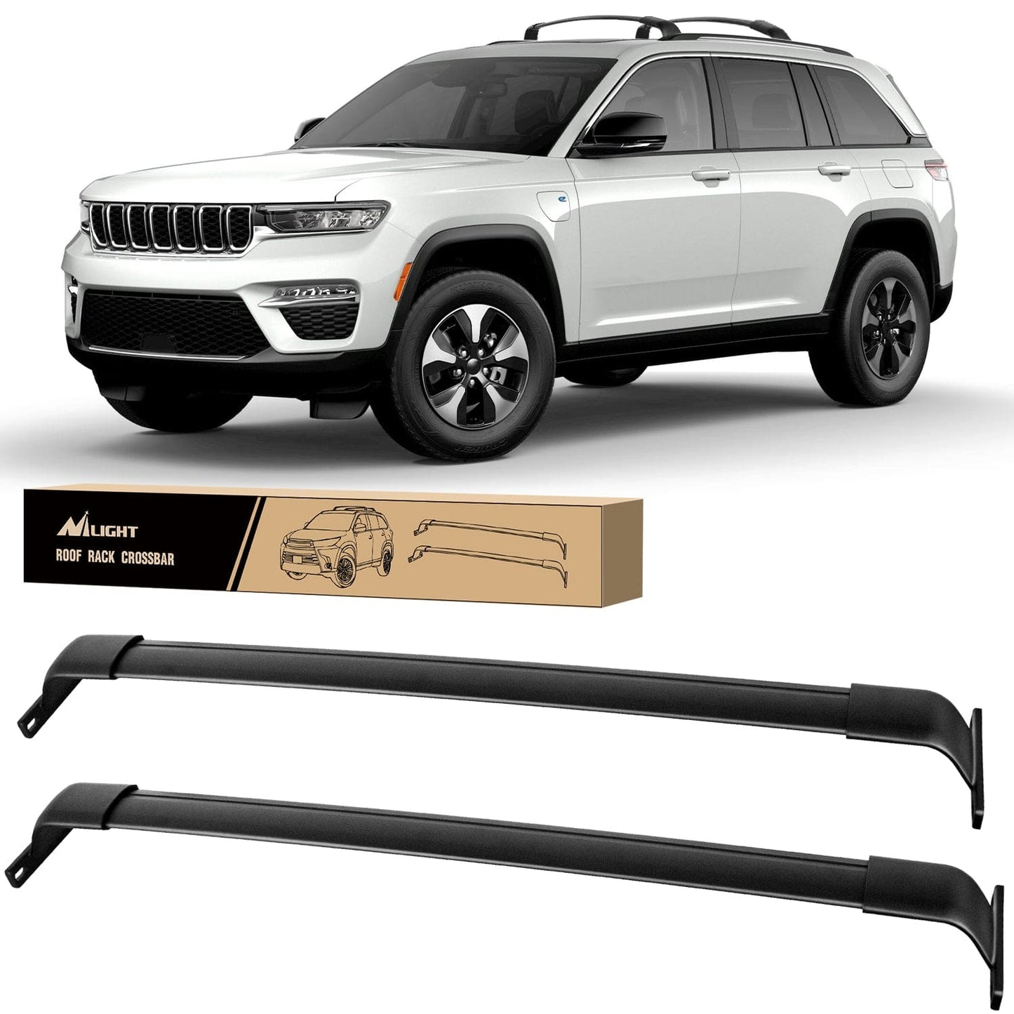Roof Rack Roof Rack Cross Bars Fit for 2021 2022 2023 Jeep Grand Cherokee L 3-Row & WL 2-Row