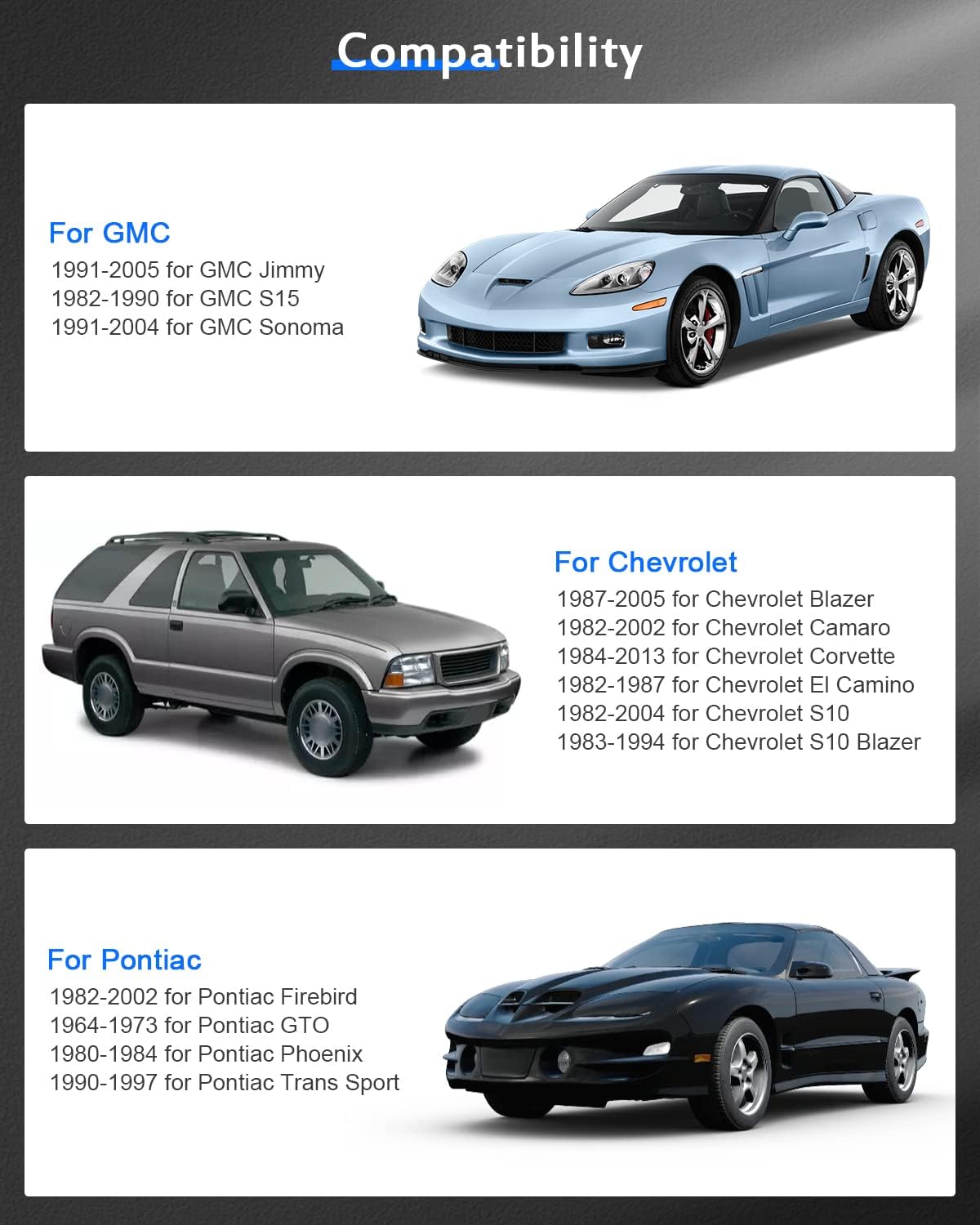 2PCS 5x120.65mm Hubcentric Wheel Spacers 5 Lug 3" 5x4.75 to 5x4.75 70.5mm hub fits 1987-2005 fit Chevrolet Blazer | 1984-2019 fit Chevrolet Corvette with 12x1.5 Studs