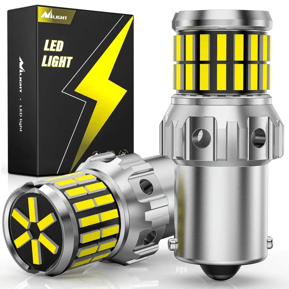 LED Headlight 1156 4014 63SMD BA15S 7506 1003 1141 P21W LED Bulbs (Pairs)