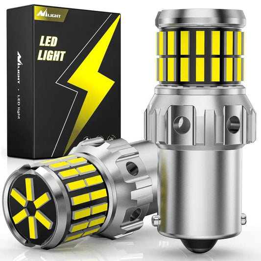 LED Headlight 1156 4014 63SMD BA15S 7506 1003 1141 P21W LED Bulbs (Pairs)