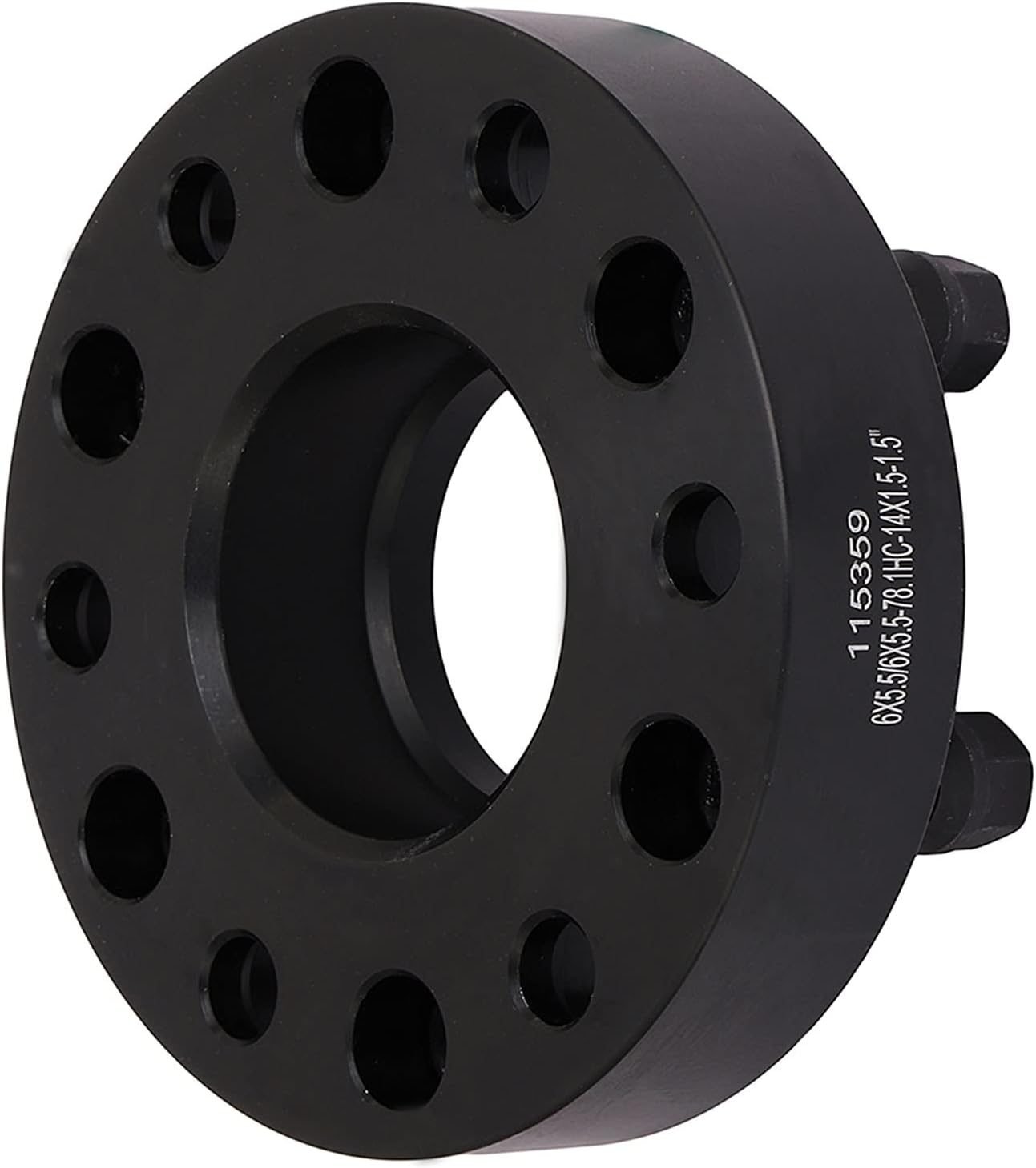 2PCS 6 Lug Hub Centric Wheel Spacers 1.5 inch 6x5.5 to 6x5.5 6x139.7mm to 6x139.7mm fit Chevrolet Silverado 1500 fit Chevrolet Suburban Avalanche Express 1500 Tahoe with 14x1.5 Studs