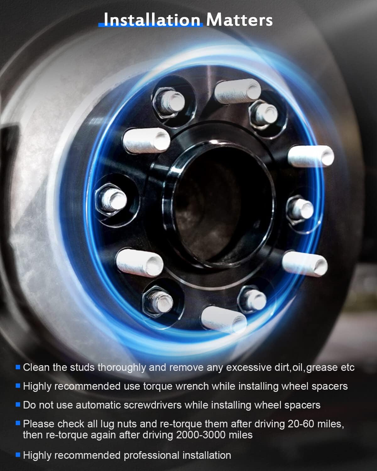 2PCS 2 inch Lug centric Wheel Spacers 5 lug 5x4.75 to 5x4.75 5x120.65mm Fit 1987-2005 fit Chevrolet Blazer| 1982-2003 fit Chevrolet Camaro| 1984-2013 fit Chevrolet Corvette with 12x1.5 Studs