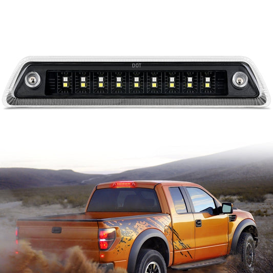 2009 2010 2011 2012 2013 2014 Ford F150 Third Brake Light Clear Lens Headlights - Top Tuning Boost