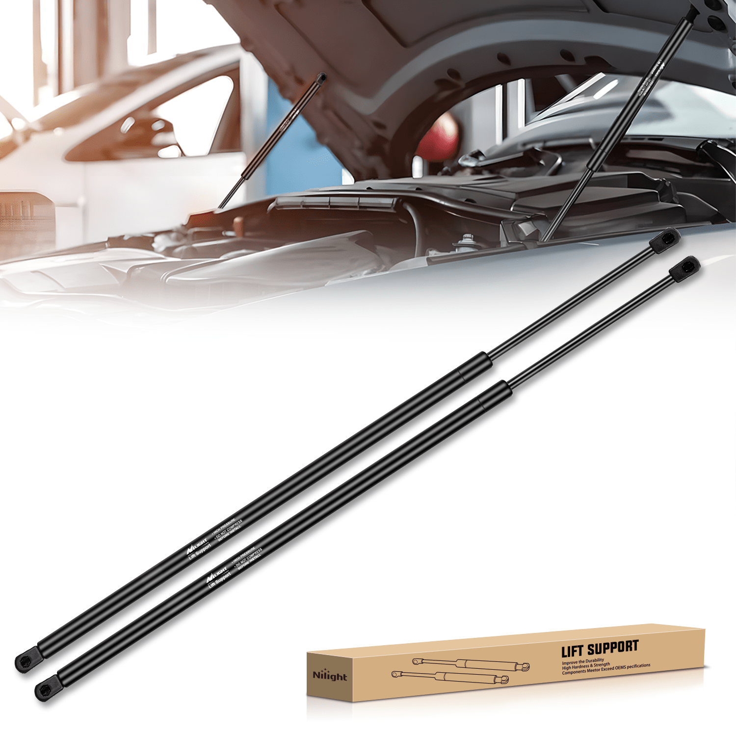 Lift Supports 2 PCS Lift Support Struts Replacement for Toyota Camry 2012 2013 2014 2015 2016 Front Hood Gas Springs Shock Rods