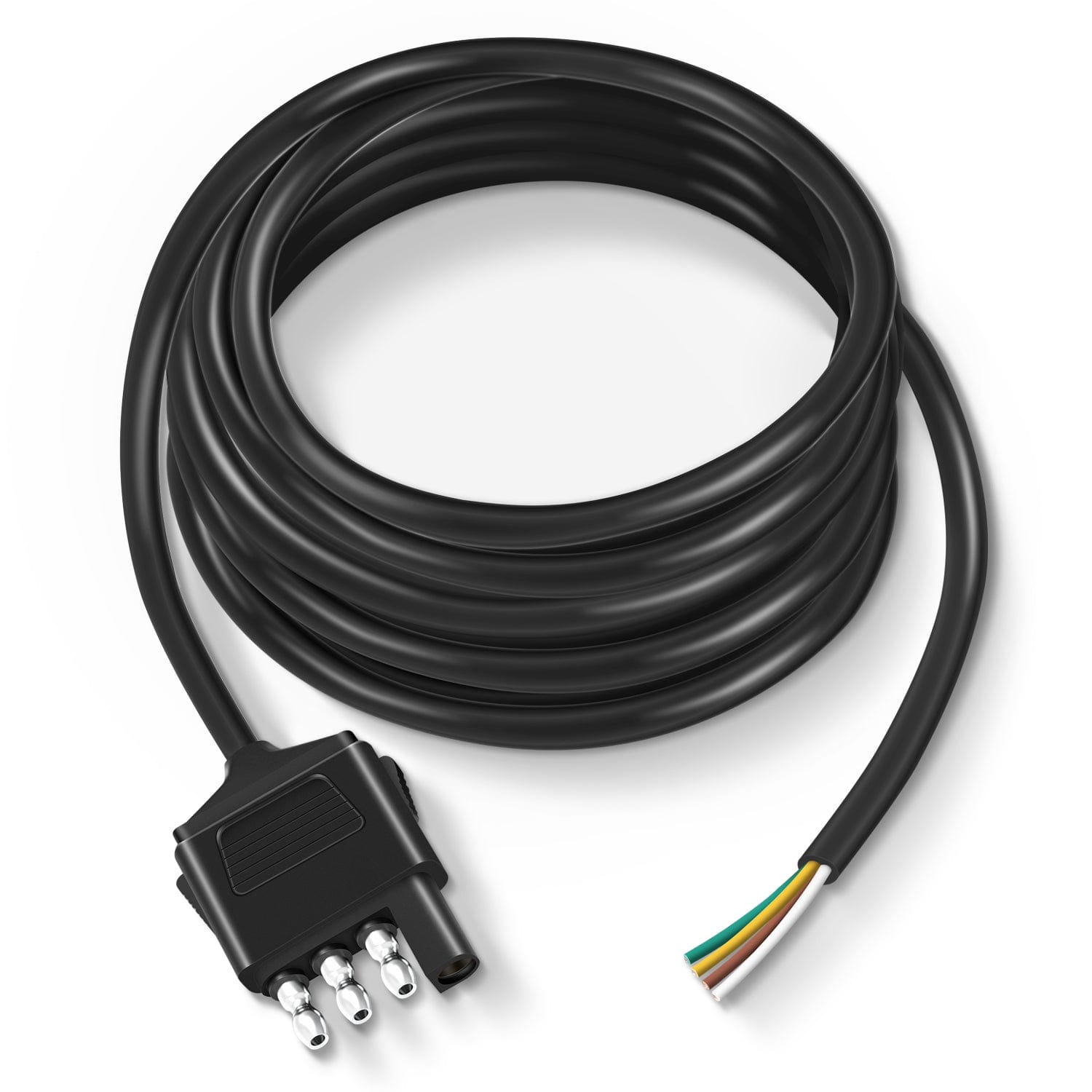 Wiring Harness Kit 10ft 18AWG 4 Pin Jacketed Cable Trailer Wire