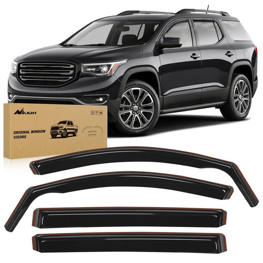 Rain Guards Window Rain Guards for GMC Acadia 2017 2018 2019 2020 2021 2022 2023 Window Deflectors, Vent Window Visors-4 Pieces