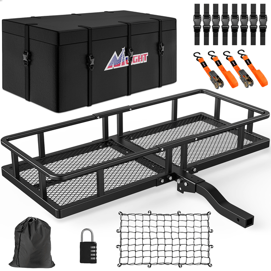 Cargo Carrier 60 x 20 x 7.87 Inch Hitch Cargo Carrier Set
