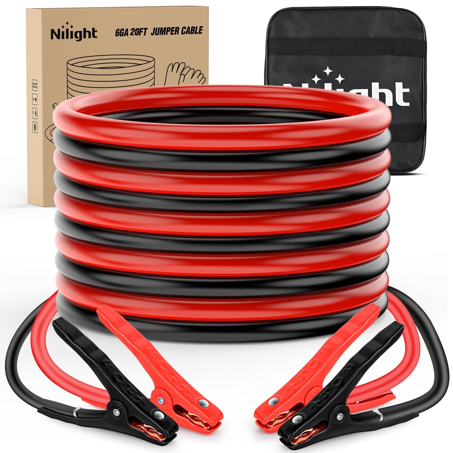 Wiring Harness Kit 6 Gauge 20 FT Heavy Duty Jumper Cable