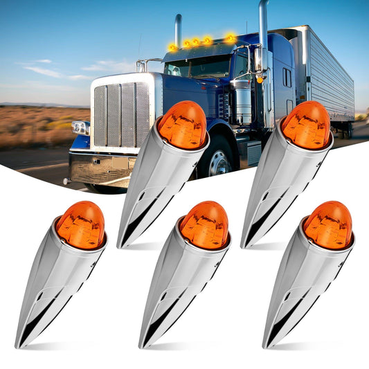 5PCS 18LED Amber Cab Roof Marker Light Headlights - Top Tuning Boost