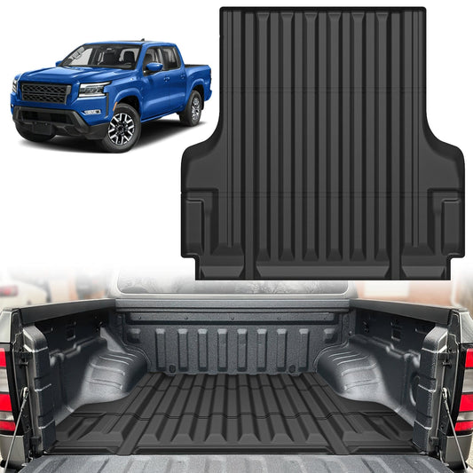 Truck Bed Mat 5ft Rubber Short Bed For 2022 2023 2024 Nissan Frontier