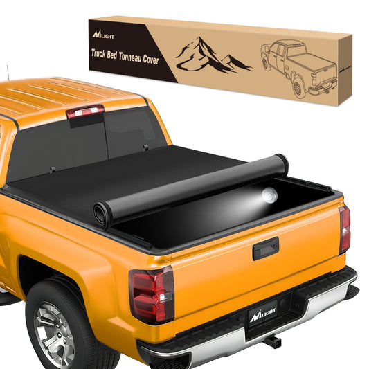Trunk Bed Cover 5.8ft Soft Roll Up Truck Bed Cover for Chevy Silverado / GMC Sierra 1500 2019 2020 2021 2022 2023