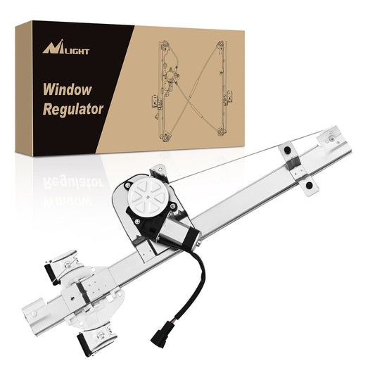 Window Regulator Power Window Regulator/Motor Rear Passenger Side Compatible with Chevrolet Silverado/GMC Sierra 1500 2500 HD 3500 HD 2007 2008 2009 2010 2011 2012 2013,Rear Right,741-389