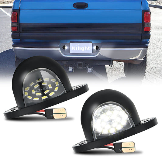 License Plate Light Compatible with 1994 1995 1996 1997 1998 1999 2000 2001 Dodge Ram 1500 2500 3500 2002 RAM 2500 3500 6000K White 2PCS Pack Headlights - Top Tuning Boost