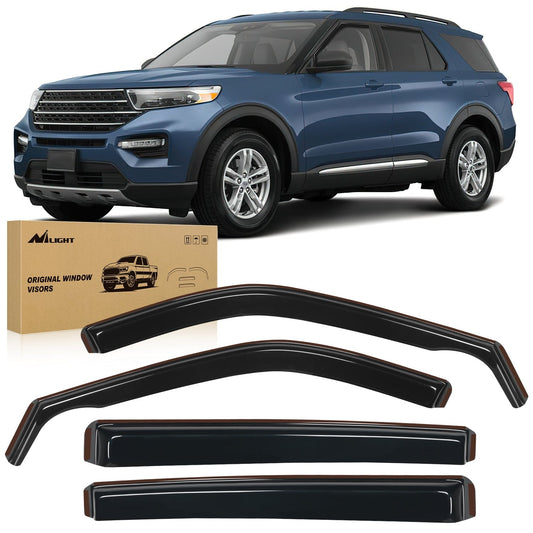 Rain Guards 4pcs Rain Guards Ford For Explorer 2020 2021 2022 2023 2024