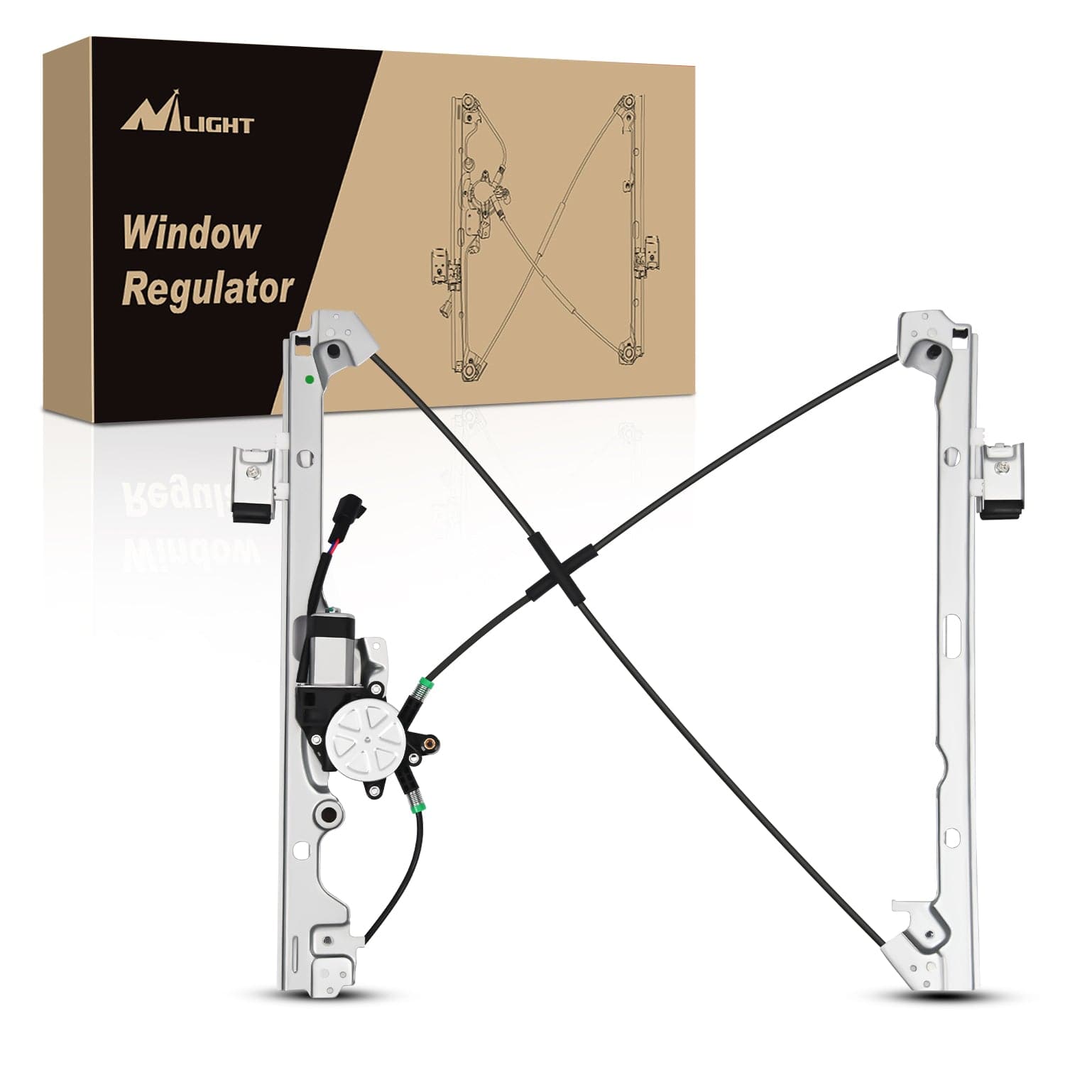 Window Regulator 741-442 Power Window Regulator Front Driver Side with Motor Compatible with Chevrolet Silverado 1500 2007-2013 Tahoe GMC Yukon Sierra 1500 2007 2008 2009 2010 2012 2013