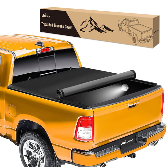Trunk Bed Cover 5.5ft Soft Roll Up Truck Bed Cover for Ford F150 2009 2010 2011 2012 2013 2014