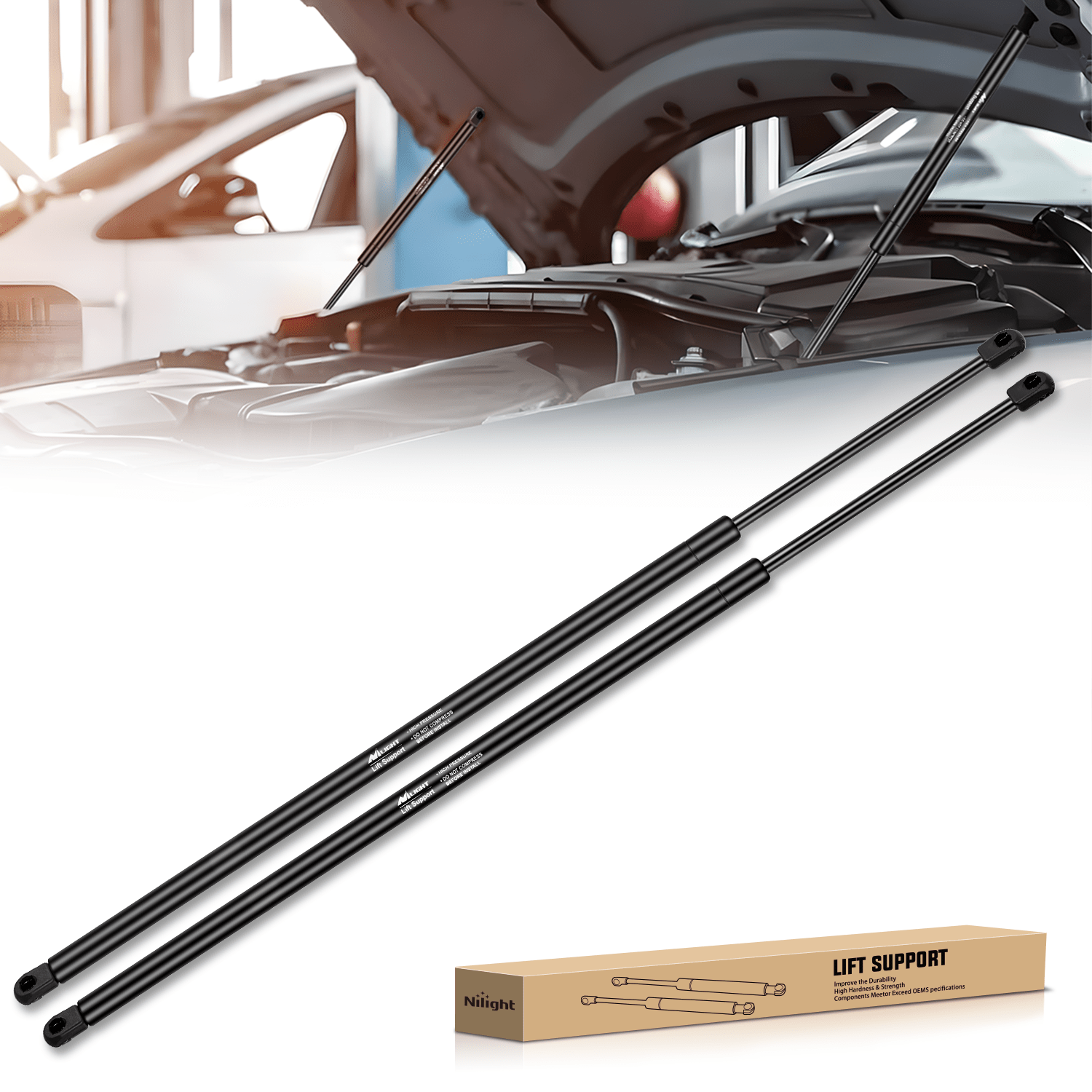 Lift Supports 2 PCS Lift Support Struts Replacement for Toyota Camry 2007 2008 2009 2010 2011 Front Hood Gas Springs Shock Rods