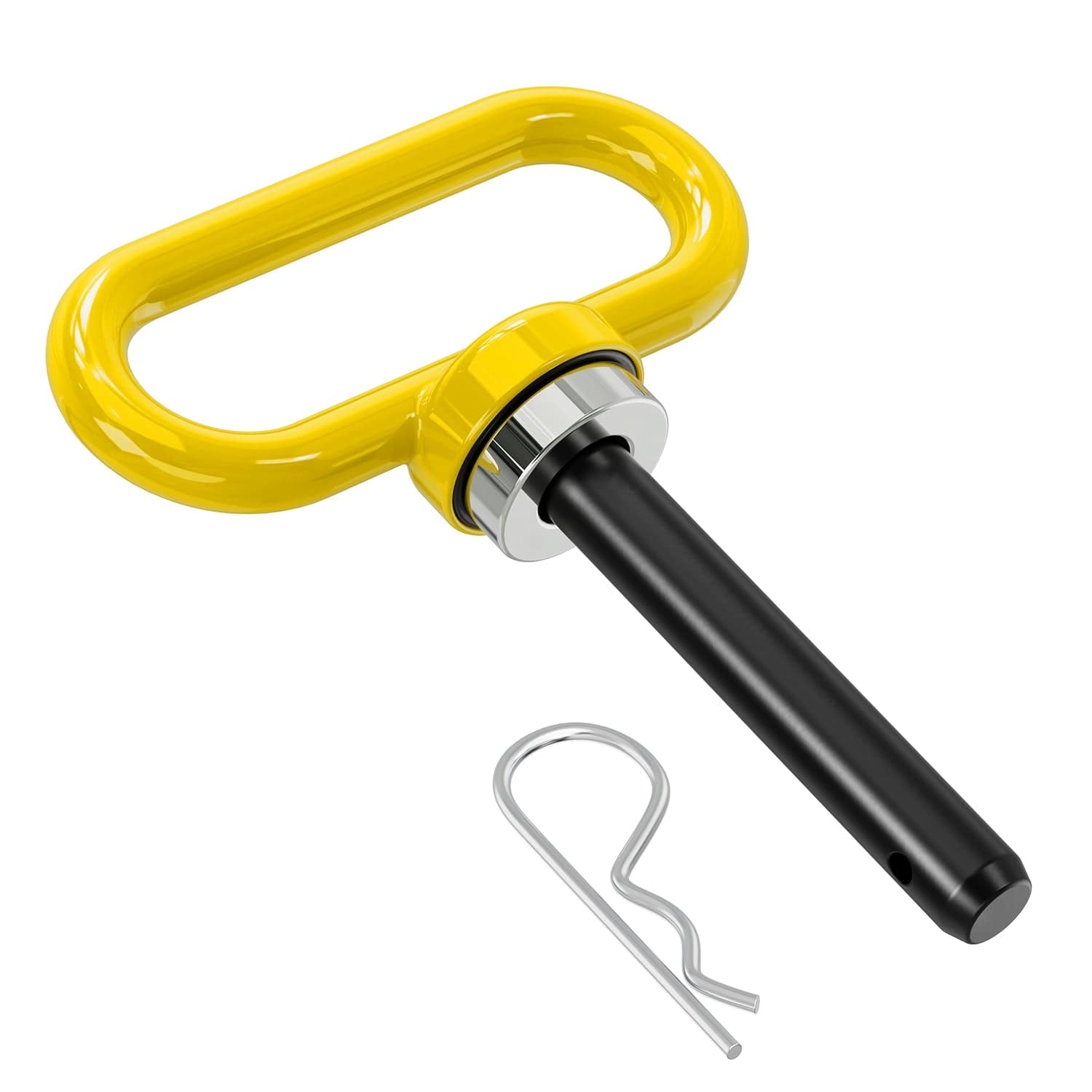Tow Hooks & Truck Tie Downs & Anchors 5/8 Inch Diameter Heavy Duty Ultra Strong Neodymium Magnet Trailer Hitch Pin Yellow for Lawn Mower, Tractor, Towing Cargo, ATV Trailer