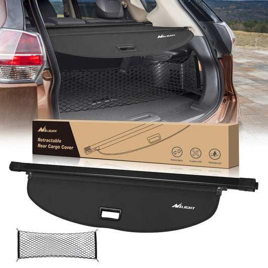 Trunk Cargo Cover 2014 2015 2016 2017 2018 2019 2020 Nissan X-Trail Rogue SV S SL Retractable Trunk Cargo Cover With Trunk Storage Net