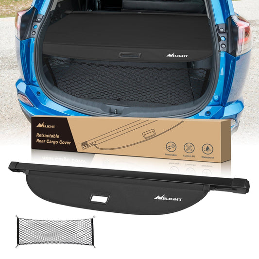 Trunk Cargo Cover Trunk Cargo Cover with Storage Net for Toyota RAV4 Accessories 2013-2018