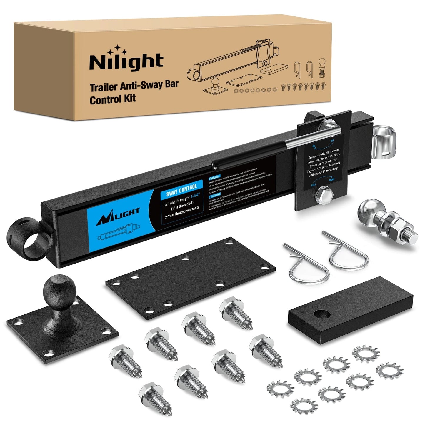 Trailer Hitch Trail Anti-Sway Bar Control Kit