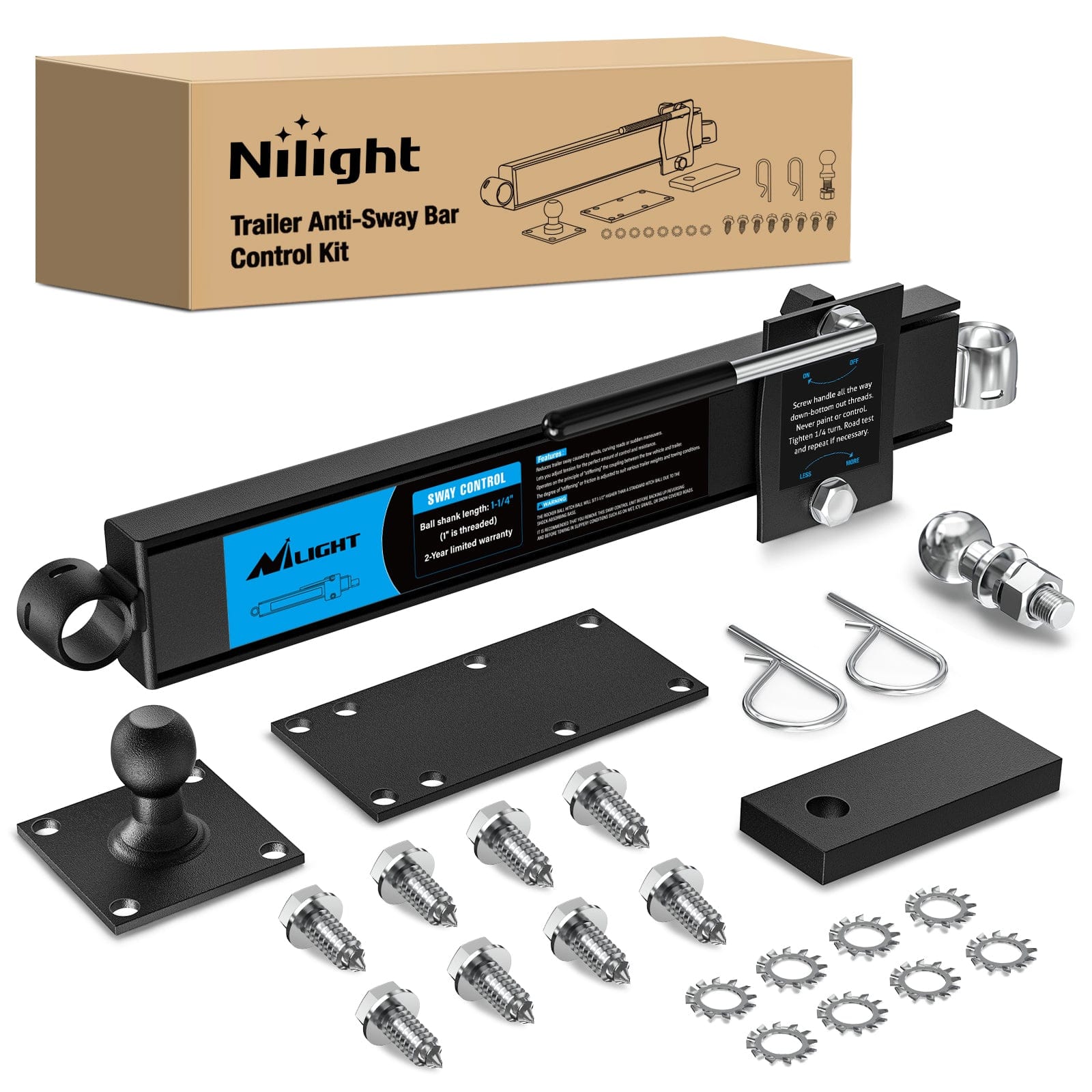Trailer Hitch Trail Anti-Sway Bar Control Kit