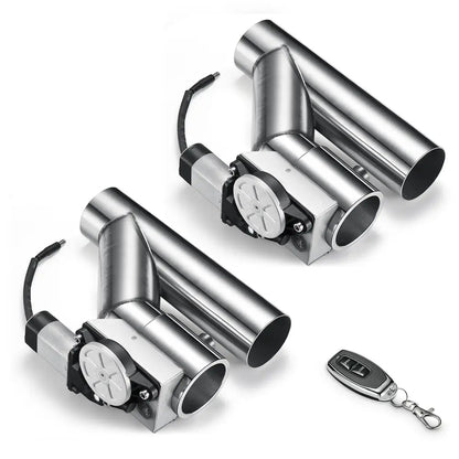 2.0/2.5/3.0 Inch Dual Electric Exhaust Cutout Remote Kit with One Controller | FLASHARK