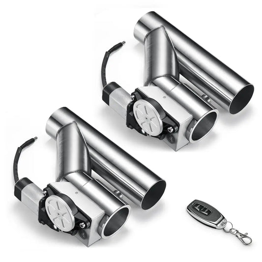 2.0/2.5/3.0 Inch Dual Electric Exhaust Cutout Remote Kit with One Controller | FLASHARK