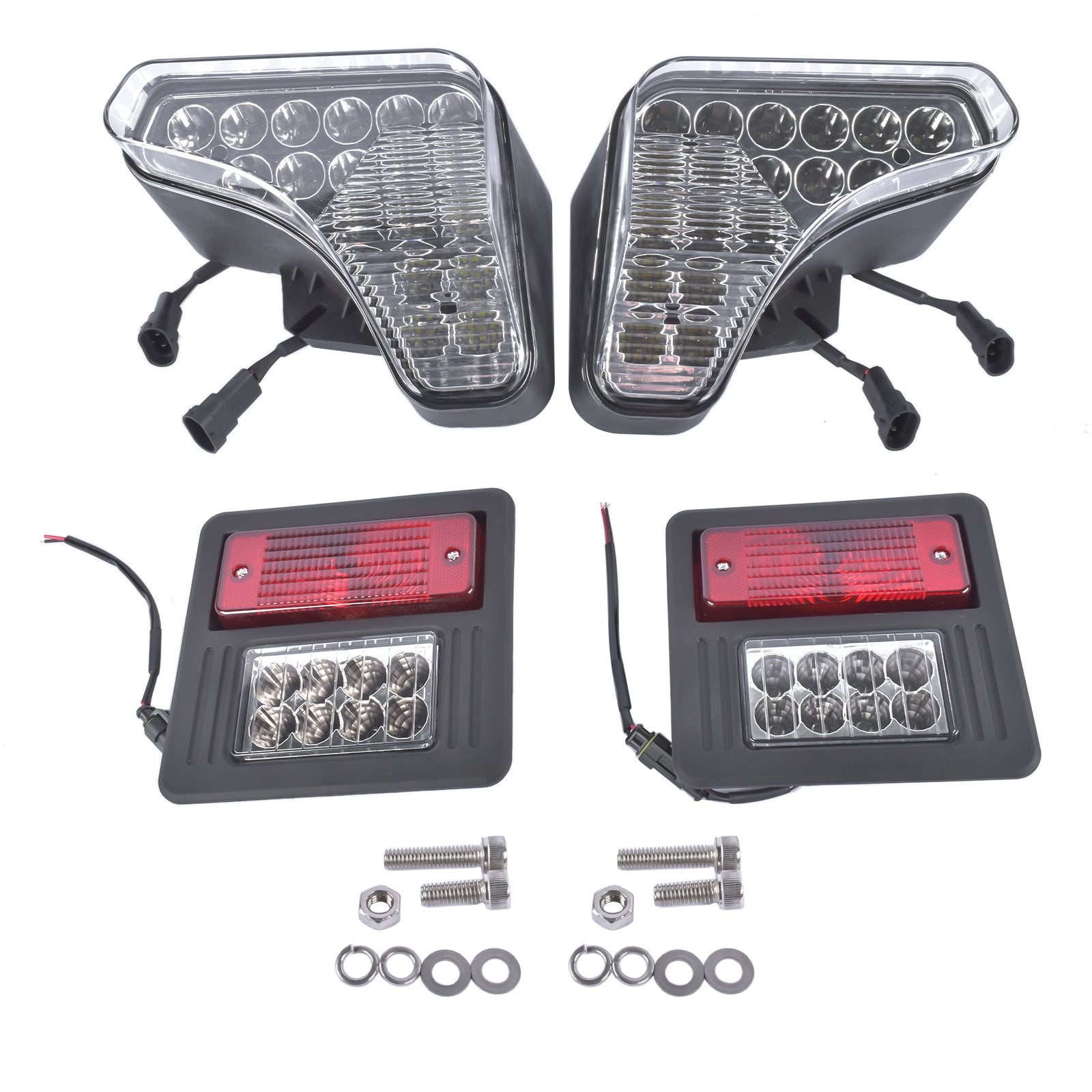 6672276 Front Rear LED Light Kit for Bobcat 864 873 883 963 A220 A300 A770 7251341 7251340 Headlights - Top Tuning Boost