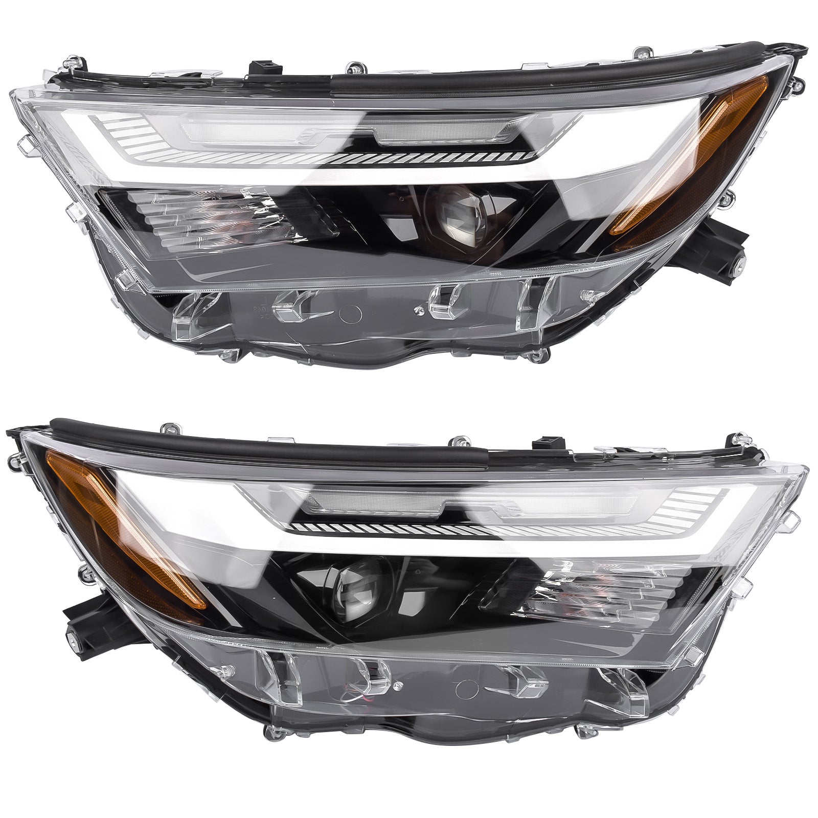 Pair Left+Right LED Headlight Lamp Assembly Replacement for Toyota RAV4 2.5L 2022 2023 2024 811500R350 811100R350 Headlights - Top Tuning Boost