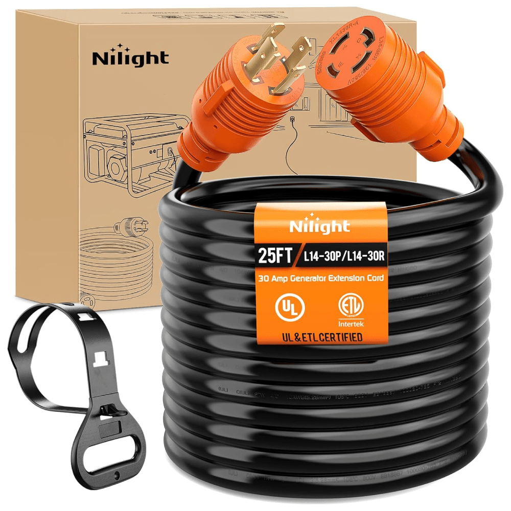 30Amp 25FT Generator Extension Cord Nilight