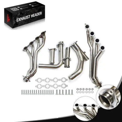 Long Tube Headers for 2007-2014 Silverado Suburban Sierra 4.8L 5.3L 6.0L 6.2L 2WD
