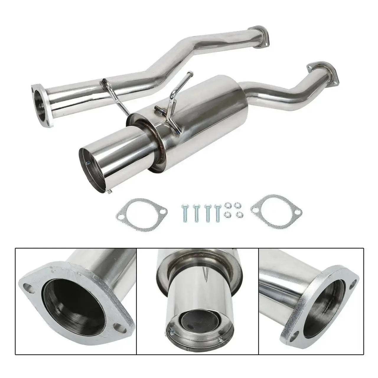 4.5 Inches Single Tip 3 Inches Pipe Catback Exhaust for 2003-2008 Nissan 350Z Infiniti G35