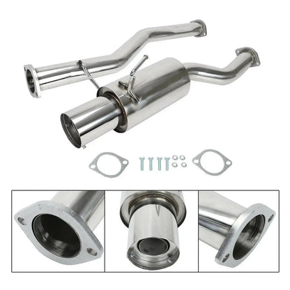 4.5 Inches Single Tip 3 Inches Pipe Catback Exhaust for 2003-2008 Nissan 350Z Infiniti G35