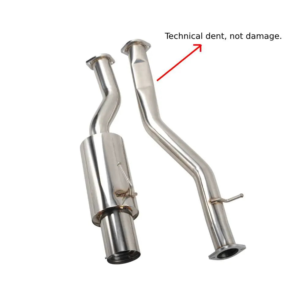 4.5 Inches Single Tip 3 Inches Pipe Catback Exhaust for 2003-2008 Nissan 350Z Infiniti G35