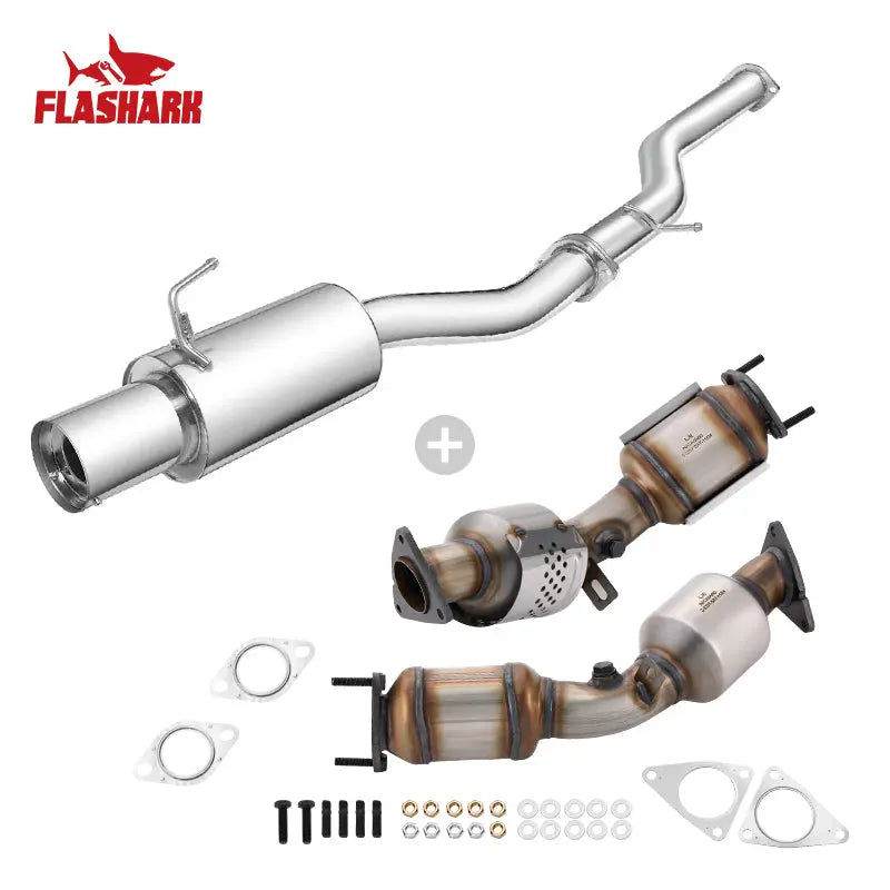 4.5 Inches Single Tip 3 Inches Pipe Catback Exhaust for 2003-2008 Nissan 350Z Infiniti G35